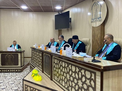 مناقشة الطالب عدنان حامد 